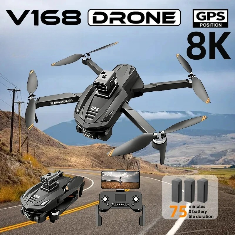 Drone Cinematic - Oryginalny dron GPS V168, profesjonalna kamera